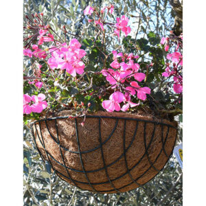 MACETERO JARDINERA DE COLGAR CON FIBRA DE COCO 40 CM