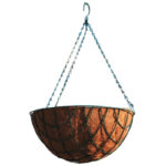 MACETERO JARDINERA DE COLGAR CON FIBRA DE COCO 40 CM