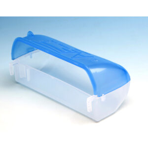COMEDERO DOBLE TAPA AZUL
