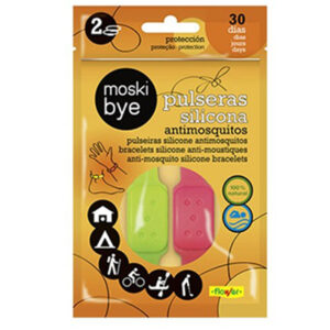 PULSERA DE SILICONA ANTIMOSQUITOS BLISTER 2 UNIDADES