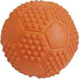 PELOTA GOMA BOLA FUTBOL Ø7 CMS PARA PERROS JUGUETE