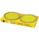 VELA PLATO TERRACOTA PEQUEÑA 18 CMS CITRONELA