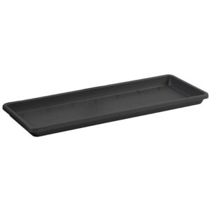 PLATO UNI. SAUCER RECT. M 40CM ANTHRACITE