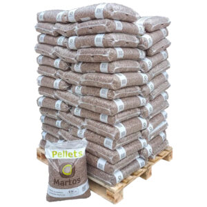 PELLET ESTUFA CERTIFICADO A1 MARTOS 6mm SACO 15 KG