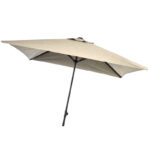 SOMBRILLA MADERA CUADRADA BEIGE 3x3 M. Poste 48mm