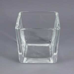 VASO CRISTAL CUBO 8X8X8 PARA ORQUIDEAS