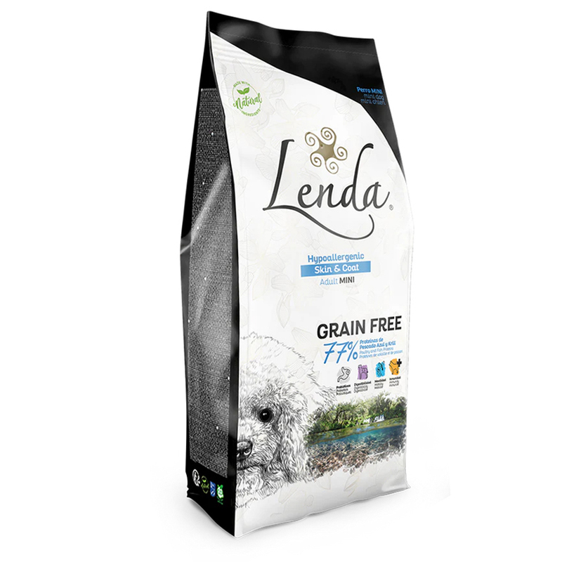 LENDA MINI ADULT HYPOALERGENIC SKIN & COAT 2 KG Lenda Mini Adult Hypoalergenic Skin &Amp; Coat 2 Kg