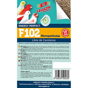 F102 PIENSO MICROPARTICULAS 4KG LEGAZIN