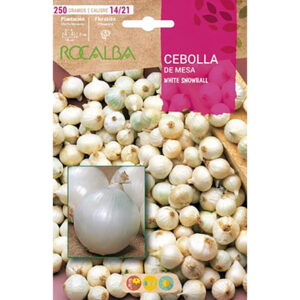 BULBOS CEBOLLA DE MESA WHITE SNOWBALL 250 GR.