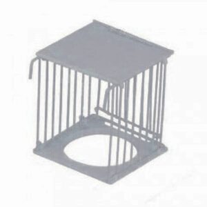 NIDO EXTERIOR CASETA CON PUERTA ZINC