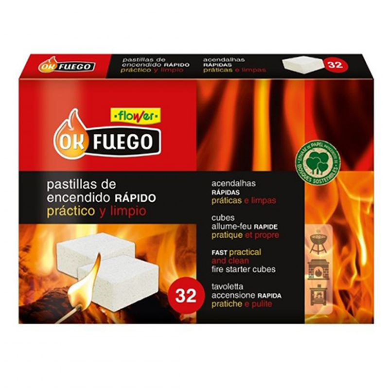 PASTILLAS DE ENCENDIDO RÁPIDO BBQ 32 UNIDADES Pastillas De Encendido Rápido Bbq 32 Unidades