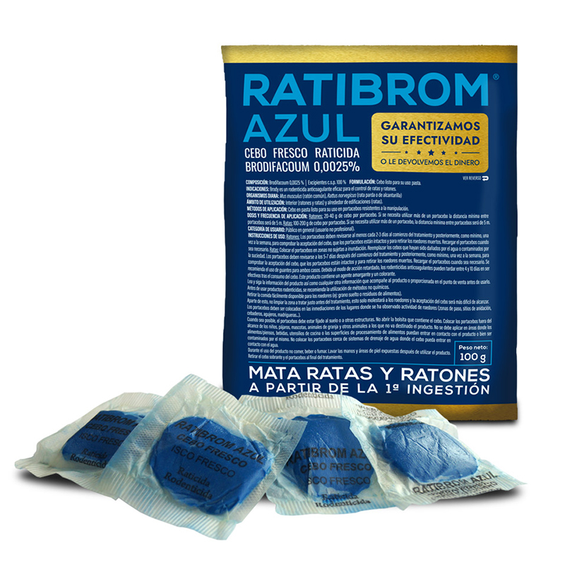 CEBO FRESCO RATAS PASTA AZUL CAJA 1 KG RATIBROM Cebo Fresco Ratas Pasta Azul Caja 1 Kg Ratibrom