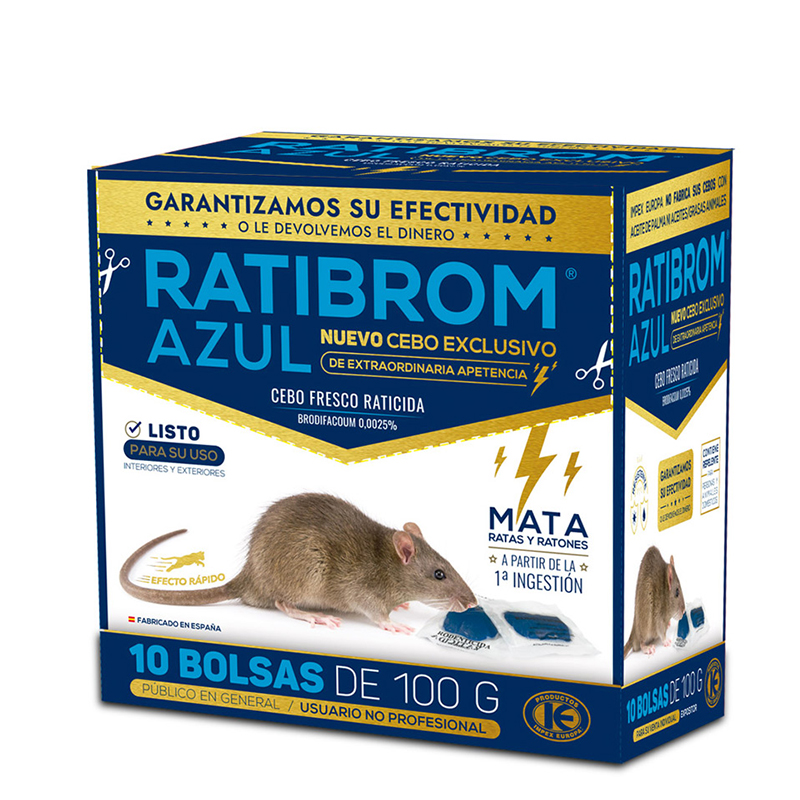 CEBO FRESCO RATAS PASTA AZUL CAJA 1 KG RATIBROM Cebo Fresco Ratas Pasta Azul Caja 1 Kg Ratibrom