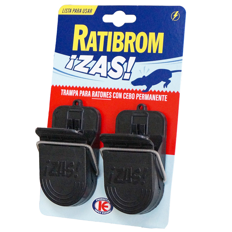 RATIBROM ZAS TRAMPA PARA RATONES JUEGO DE DOS Ratibrom Zas Trampa Para Ratones Juego De Dos
