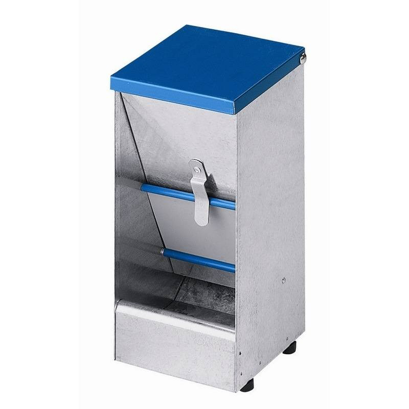 COMEDERO PERROS TOLVA 3,5 L CHAPA GALVANIZADA Comedero Perros Tolva 3