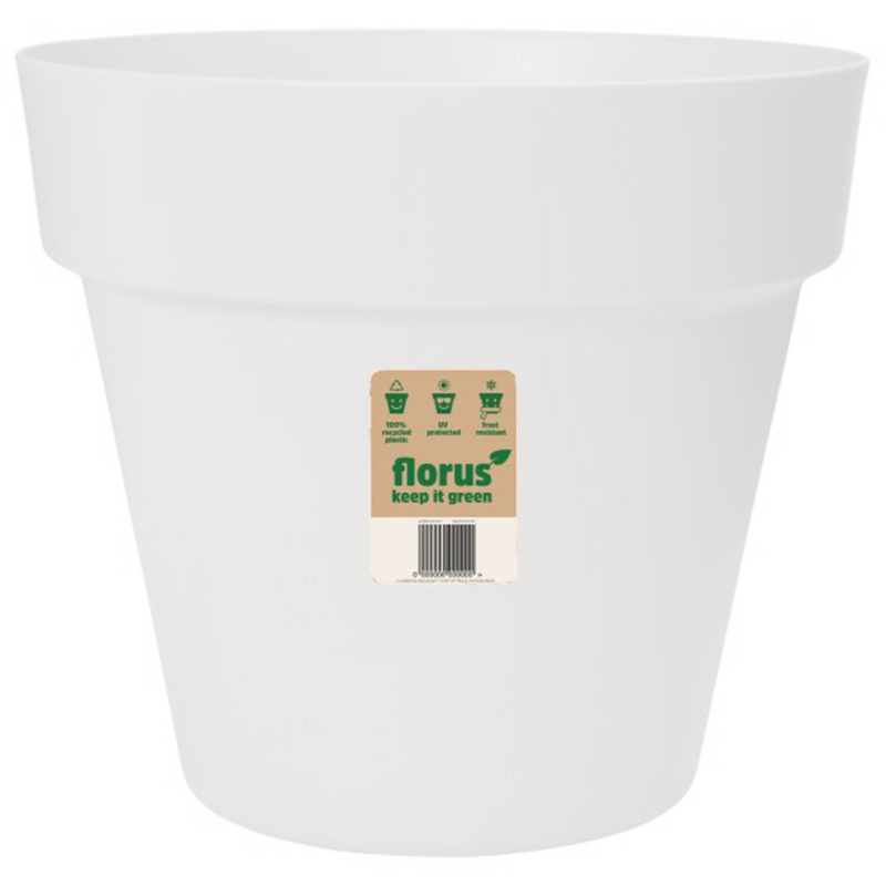 PARIS FLOWERPOT 25CM BLANCO Paris Flowerpot 25Cm Blanco