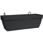 Paris Balcony Trough Set 50Cm Antracita