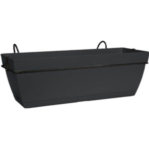 PARIS BALCONY TROUGH SET 50CM ANTRACITA
