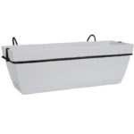 Paris Balcony Trough Set 50Cm Blanco