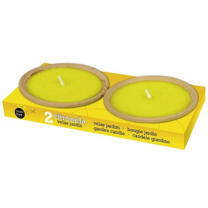 VELA PLATO TERRACOTA PEQUEÑA 18 CMS CITRONELA Vela Plato Terracota Pequeña 18 Cms Citronela