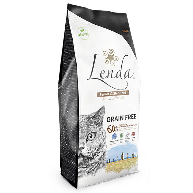 LENDA ADULT GATO SENIOR STERILIZED GRAIN FREE 2 KG Lenda Adult Gato Senior Sterilized Grain Free 2 Kg