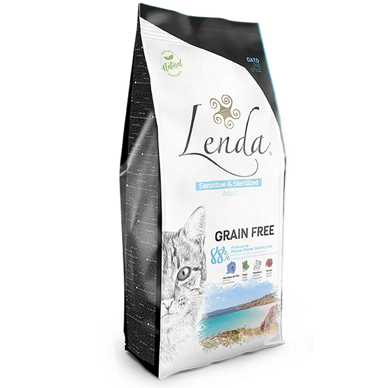 LENDA ADULT GATO SENSITIVE STERILIZED GRAINFREE 2K Lenda Adult Gato Sensitive Sterilized Grainfree 2K