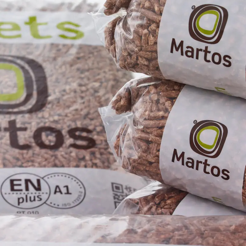 PELLET ESTUFA CERTIFICADO A1 MARTOS 6mm SACO 15 KG Pellet Estufa Certificado A1 Martos 6Mm Saco 15 Kg