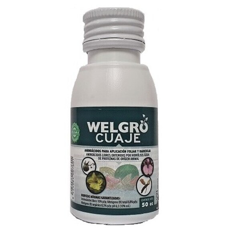 WELGRO CUAJE AMINOÁCIDOS 50 CC Welgro Cuaje Aminoácidos 50 Cc