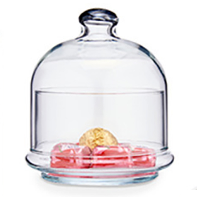 CÚPULA CON BASE CRISTAL 13 X 12 CMS TRANSPARENTE Cúpula Con Base Cristal 13 X 12 Cms Transparente