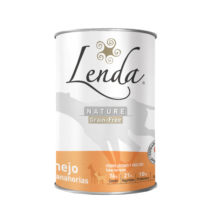 LENDA WET DOG RABBIT (CONEJO) LATA 400 GR Lenda Wet Dog Rabbit (Conejo) Lata 400 Gr