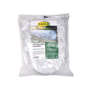 TÚNEL INVERNADERO TRANSPARENTE CON 7 ARCOS 4x1