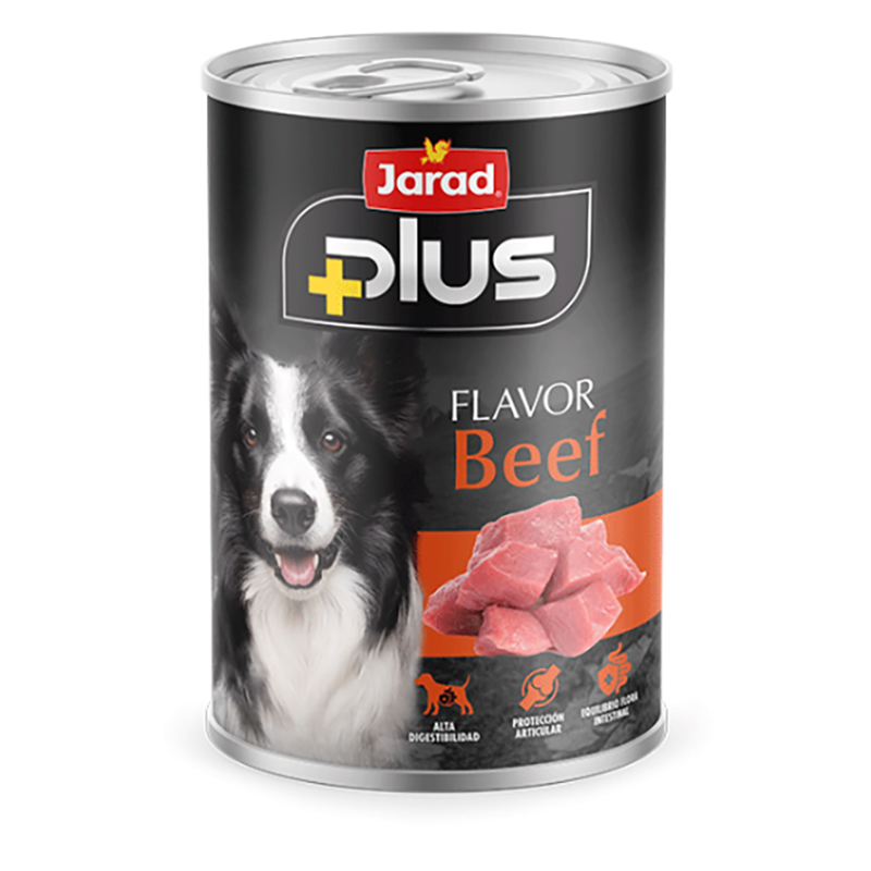 LATA JARAD PLUS PERRO TERNERA BEEF 1.250 GR Lata Jarad Plus Perro Ternera Beef 1.250 Gr
