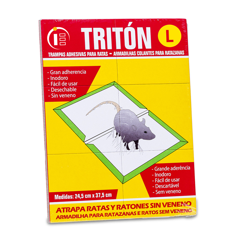 TRITON ATRAPA RATAS Y RATONES ADHESIVO SIN VENENO Triton Atrapa Ratas Y Ratones Adhesivo Sin Veneno