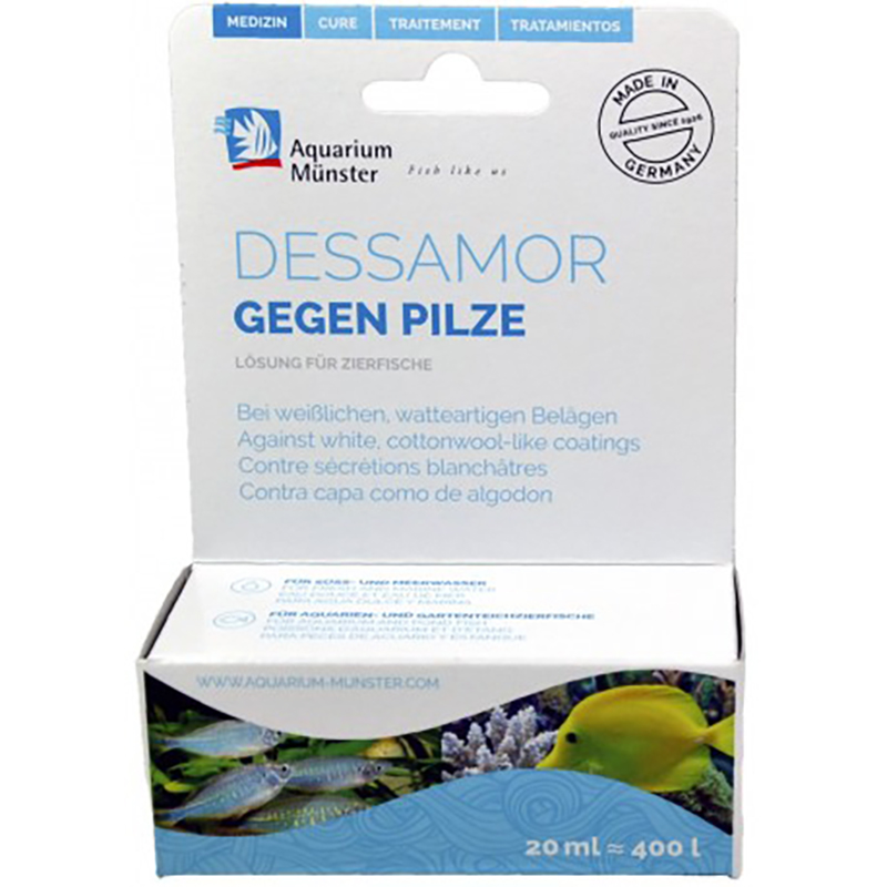 TRATAMIENTO HONGOS AQUA DESSAMOR 20 ML = 400 L Tratamiento Hongos Aqua Dessamor 20 Ml = 400 L