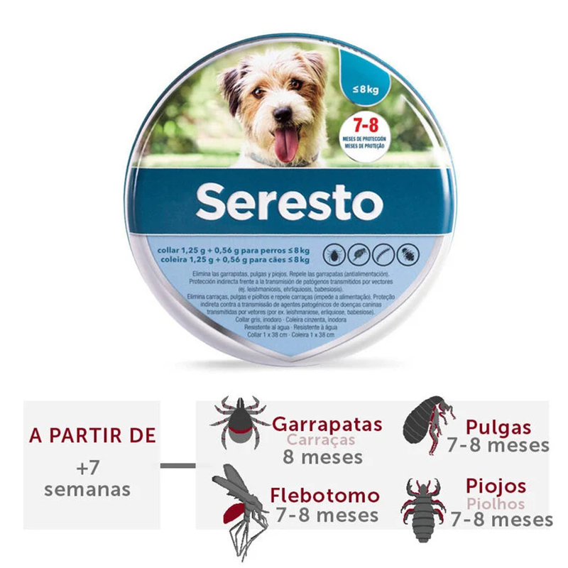 SERESTO COLLAR PERRO <= 8 KG Seresto Collar Perro ≪= 8 Kg