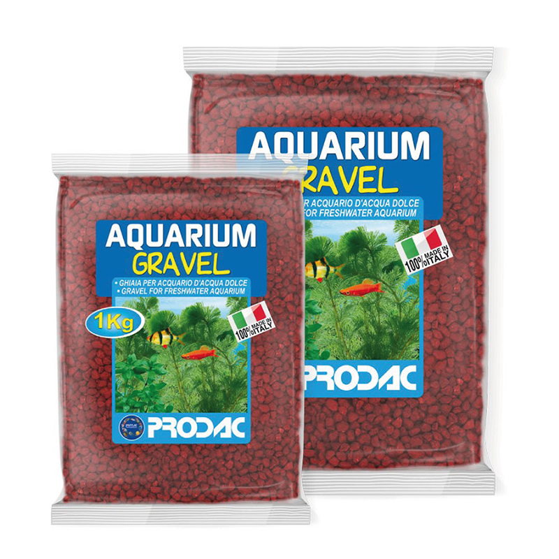 GRAVA COLOR 2-3 MM 1 KG ROJA PRODAC Grava Color 2-3 Mm 1 Kg Roja Prodac