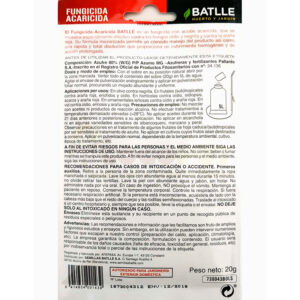 FUNGICIDA ACARICIDA SOBRE 20 GR PARA 5 LITROS