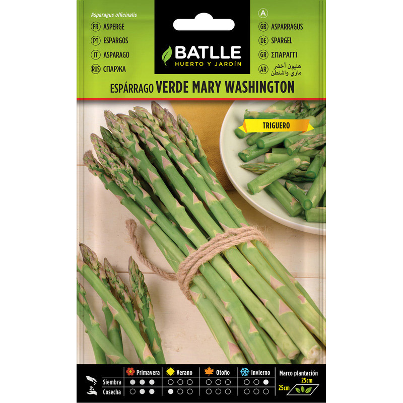 ESPARRAGO VERDE MARY WASHINGTON SOBRE 3,5 GR Esparrago Verde Mary Washington Sobre 3