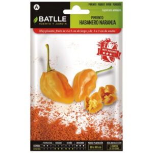 PIMIENTO HABANERO NARANJA SEMILLAS SOBRE 0