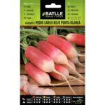 Rabanito Medio Largo Rojo Punta Blanca Sobre 13 Gr