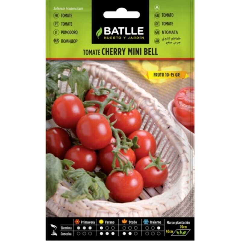 TOMATE MINI BELL CHERRY SOBRE 0,5 GR Tomate Mini Bell Cherry Sobre 0