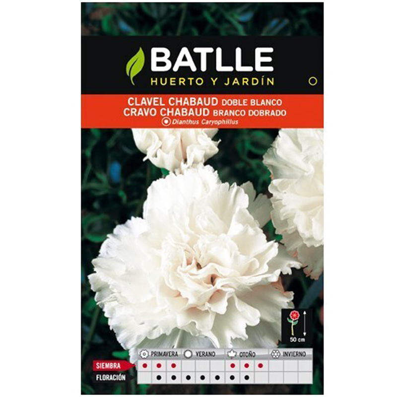 CLAVEL CHABAUD BLANCO SOBRE 0,8 GR Clavel Chabaud Blanco Sobre 0