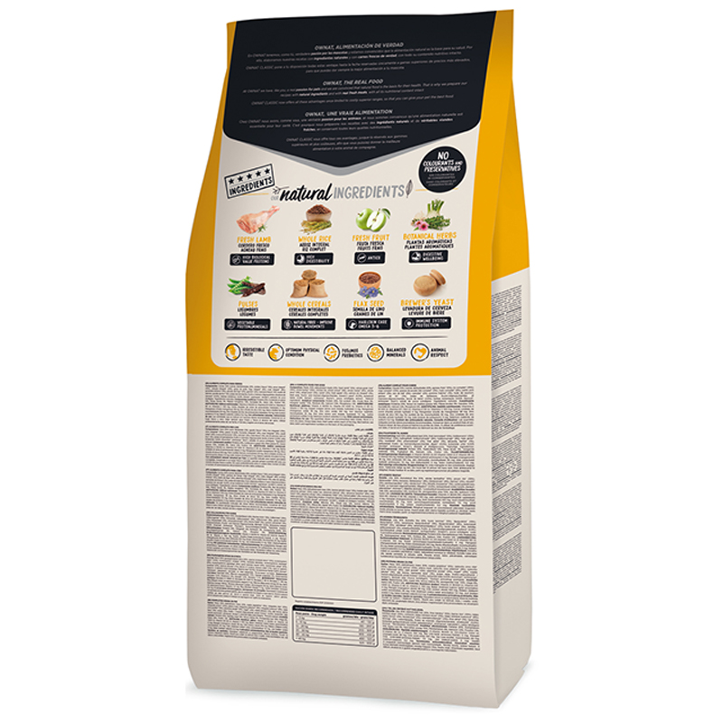 OWNAT CLASSIC LAMB & RICE PERRO 20 KG Ownat Classic Lamb &Amp; Rice Perro 20 Kg