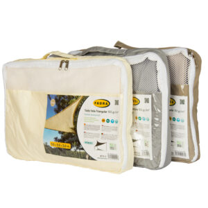 TOLDO VELA TRIANGULO BEIGE PES 5x5x5 M 165gr.