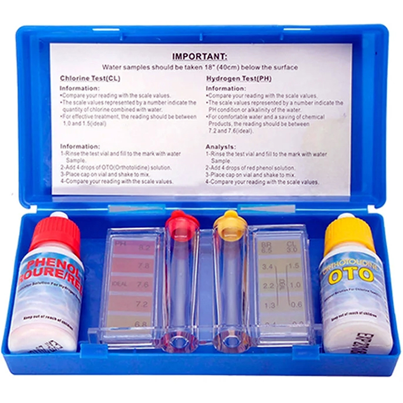 TEST KIT CLORO, BROMO Y PH LIQUIDO TAMAR Test Kit Cloro