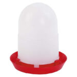 Bebedero Aves 2 Litros Plástico Rojo 1ª Edad