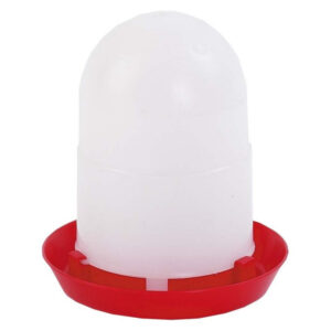 BEBEDERO AVES 2 LITROS PLÁSTICO ROJO 1ª EDAD