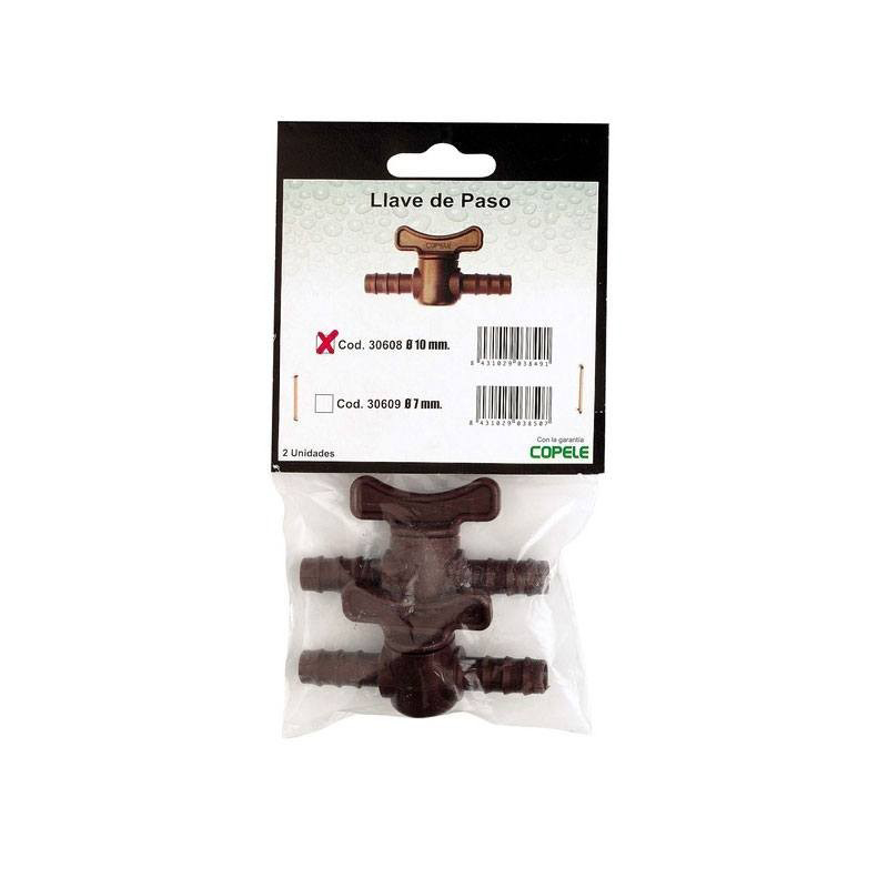 LLAVE PASO Ø10 MM -2 UNIDADES- Llave Paso Ø10 Mm -2 Unidades-