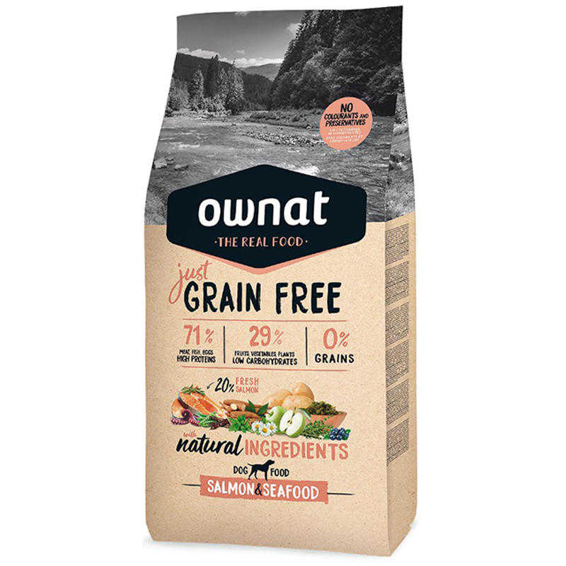 GRAIN FREE JUST ADULT SALMON & SEAFOOD PERRO 14 KG Grain Free Just Adult Salmon &Amp; Seafood Perro 14 Kg