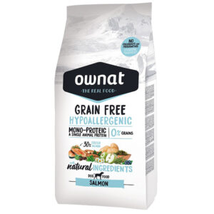 En PROMOCIÓN Ownat Grain Free Hypoallergenic Salmón Perro 12Kg